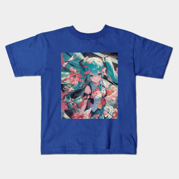 Hatsune Miku Kids T-Shirt by Prossori